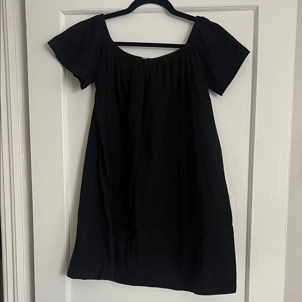 ASOS Black Short Sleeve/Off-the-Shoulder Dress